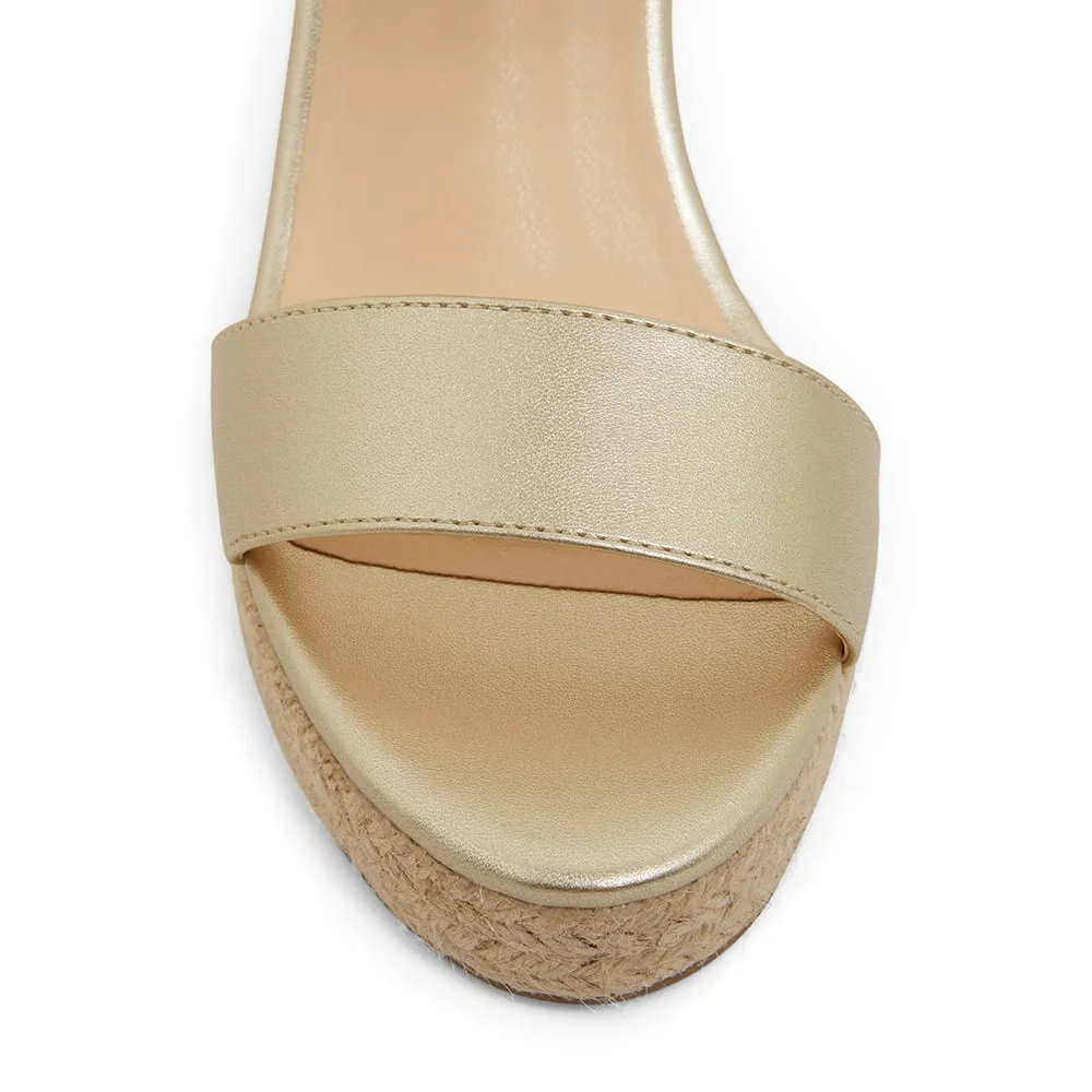 Amato Espadrille in Soft Gold Smooth