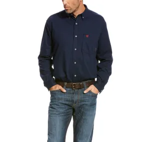 Ariat Men's Flame Resistant Solid Button Down Long Sleeve Work Shirt - 10018816