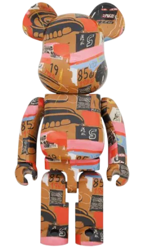 Bearbrick Andy Warhol x Jean-Michel Basquiat #2 1000%