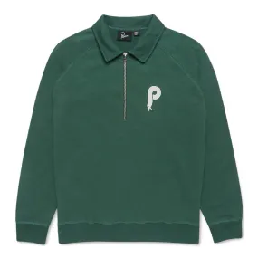 BIRDFACE FRONT P HALF ZIP POLO SWEATSHIRT