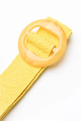 Charity Yellow Resin Summer Belt