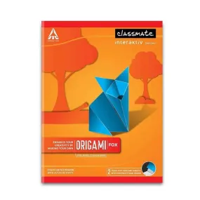 Classmate 2 Origami Sheets Unruled Notebooks (168 Pages)