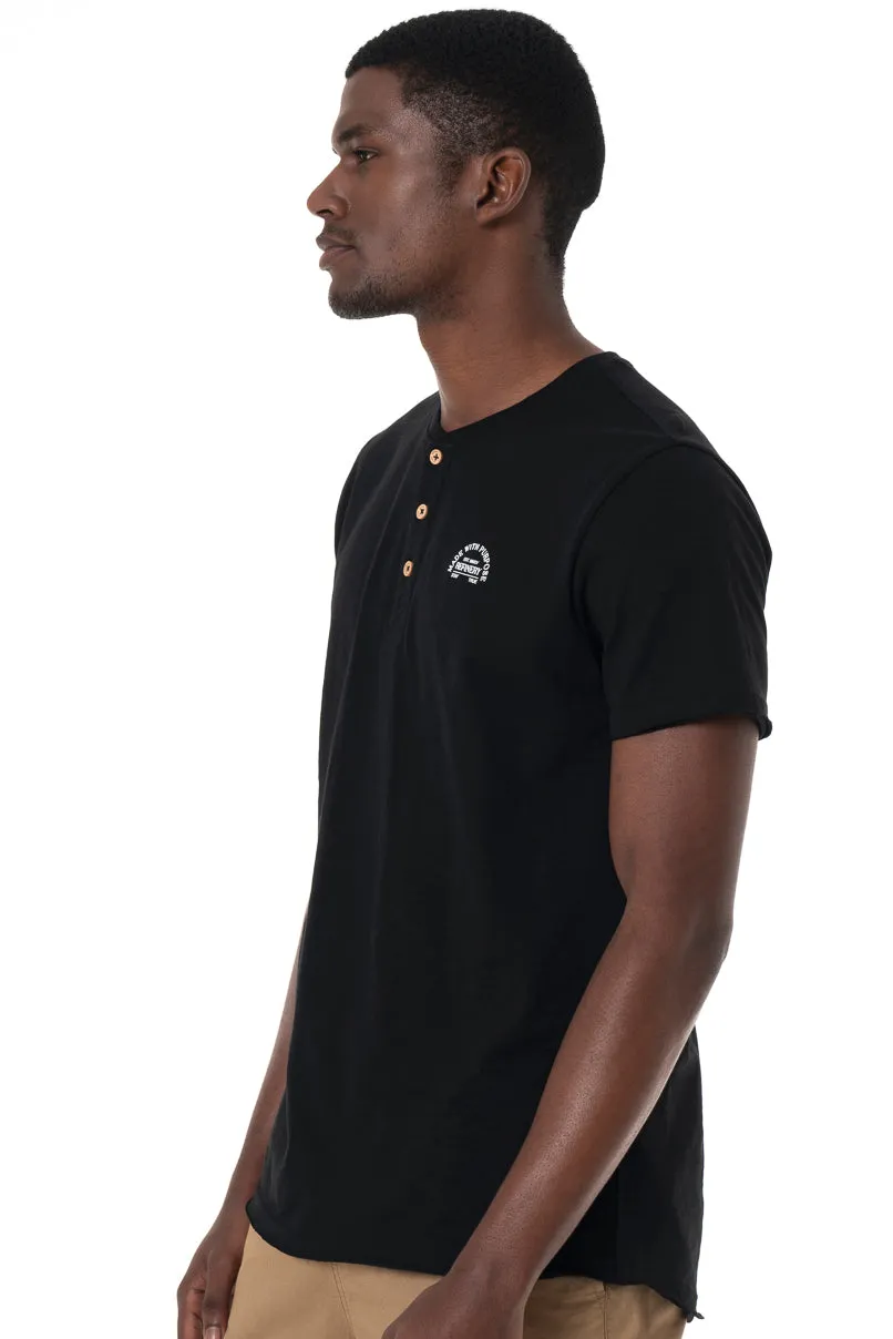 Henley T-Shirt _ 151840 _ Black