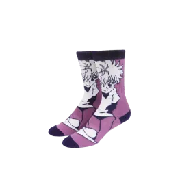 Killua Zoldyck Character Crew Socks