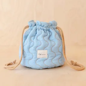 TBCo Blue Cotton Wash Bag